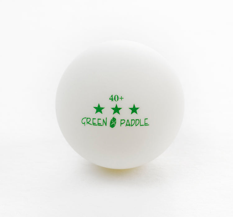 Green Paddle 3 star 40+ Poly Ball