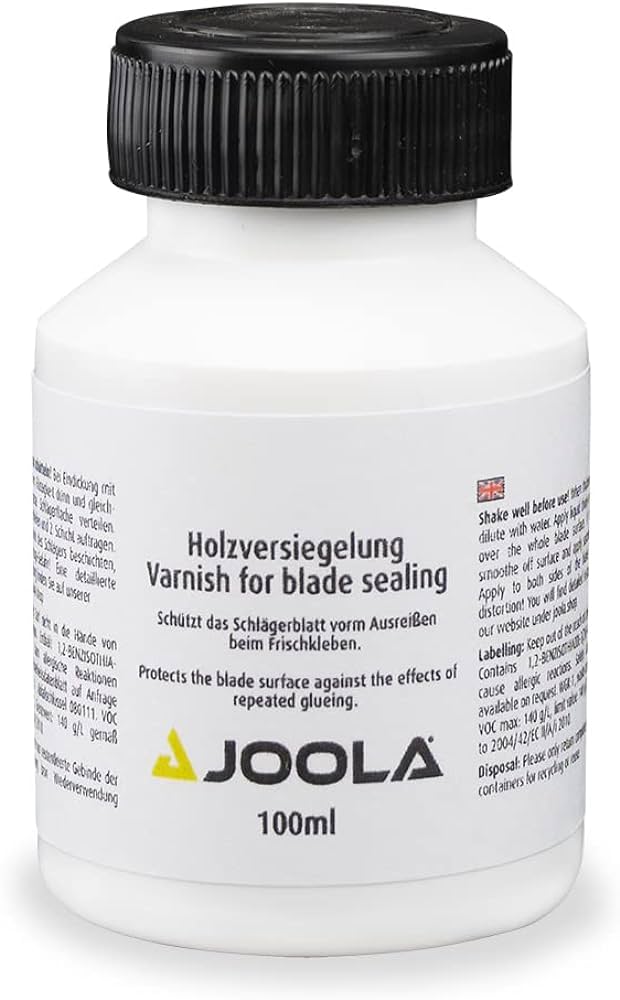 Joola Protective Blade Sealant & Varnish Table Tennis — Green Paddle