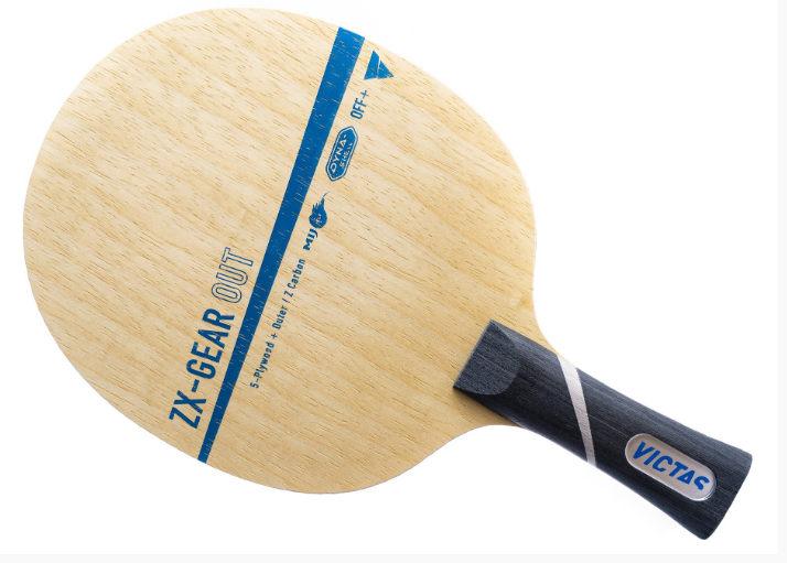 Victas ZX Gear Out - Table Tennis Blade | Green Paddle